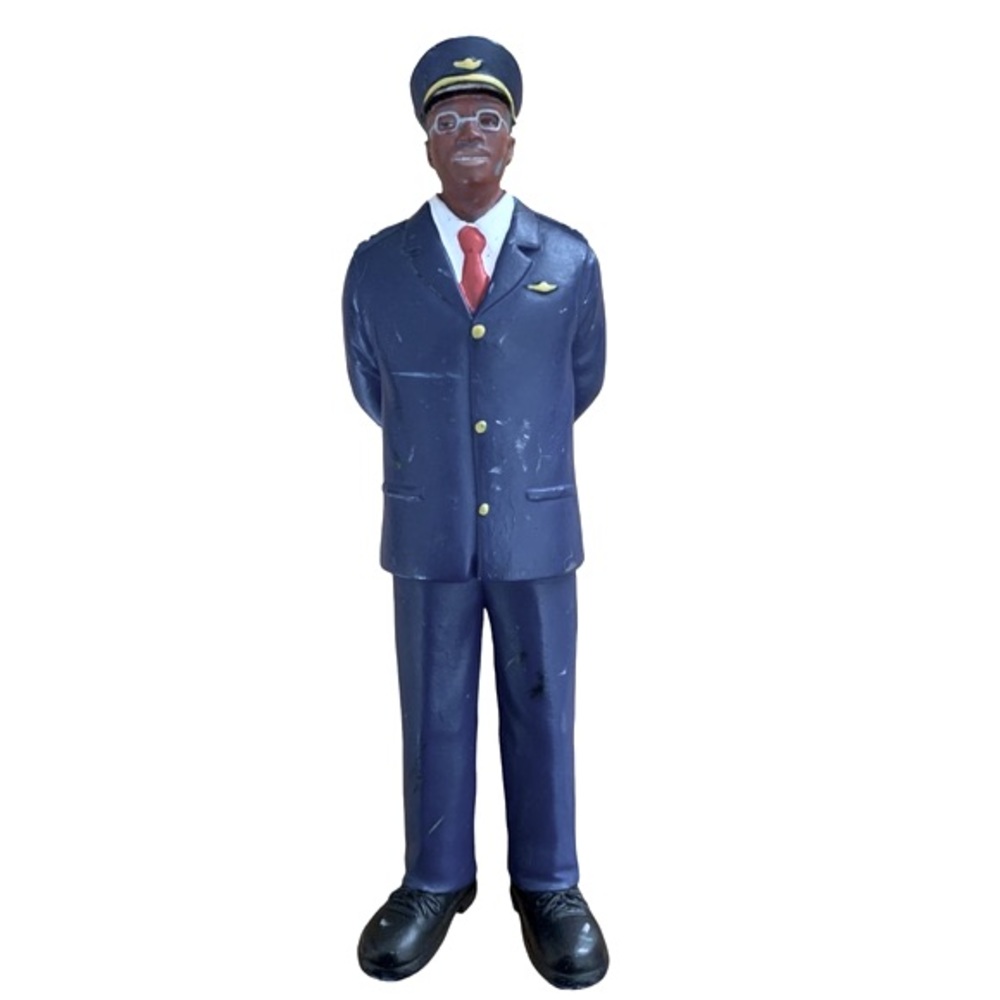Vintage Train Conductor Lakeshore Block People Learning Professional Figure